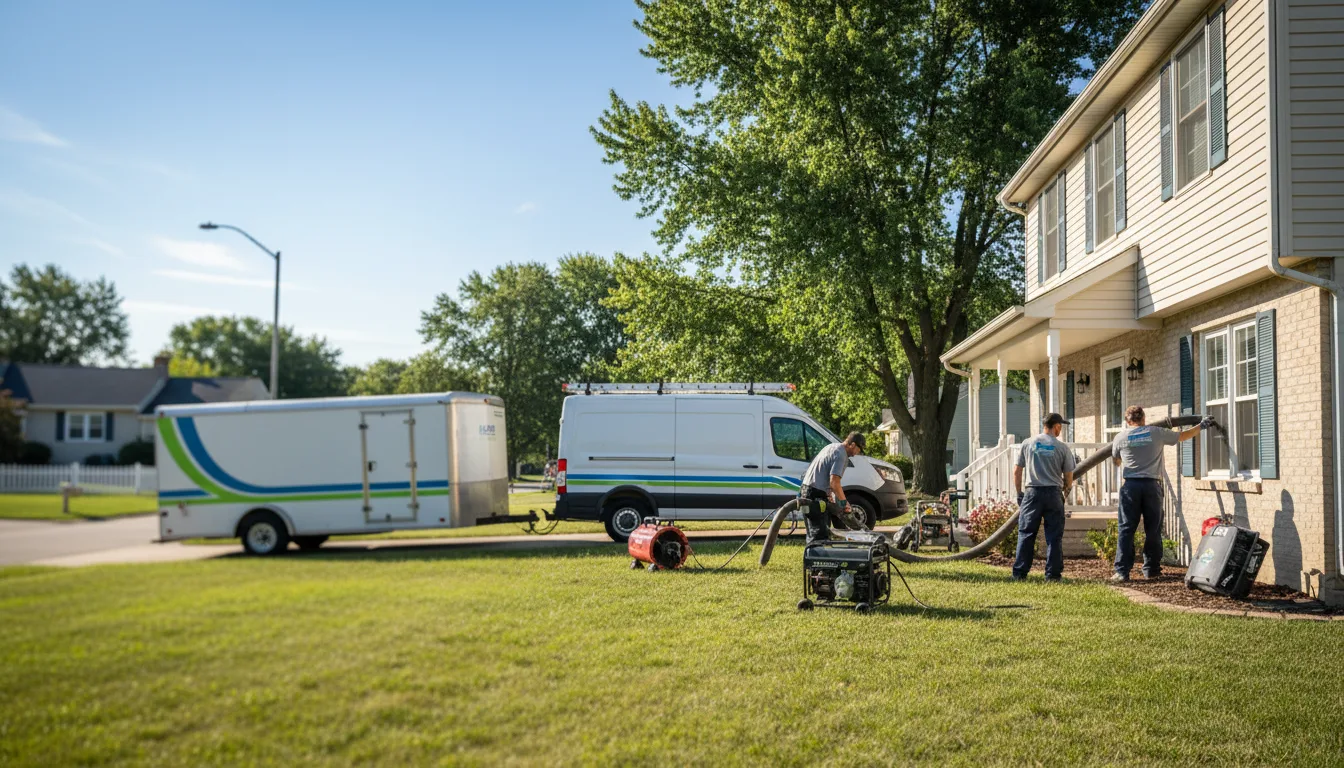 Flooded Basement Restoration And Cleanup With Repair in Essexville, MI near me